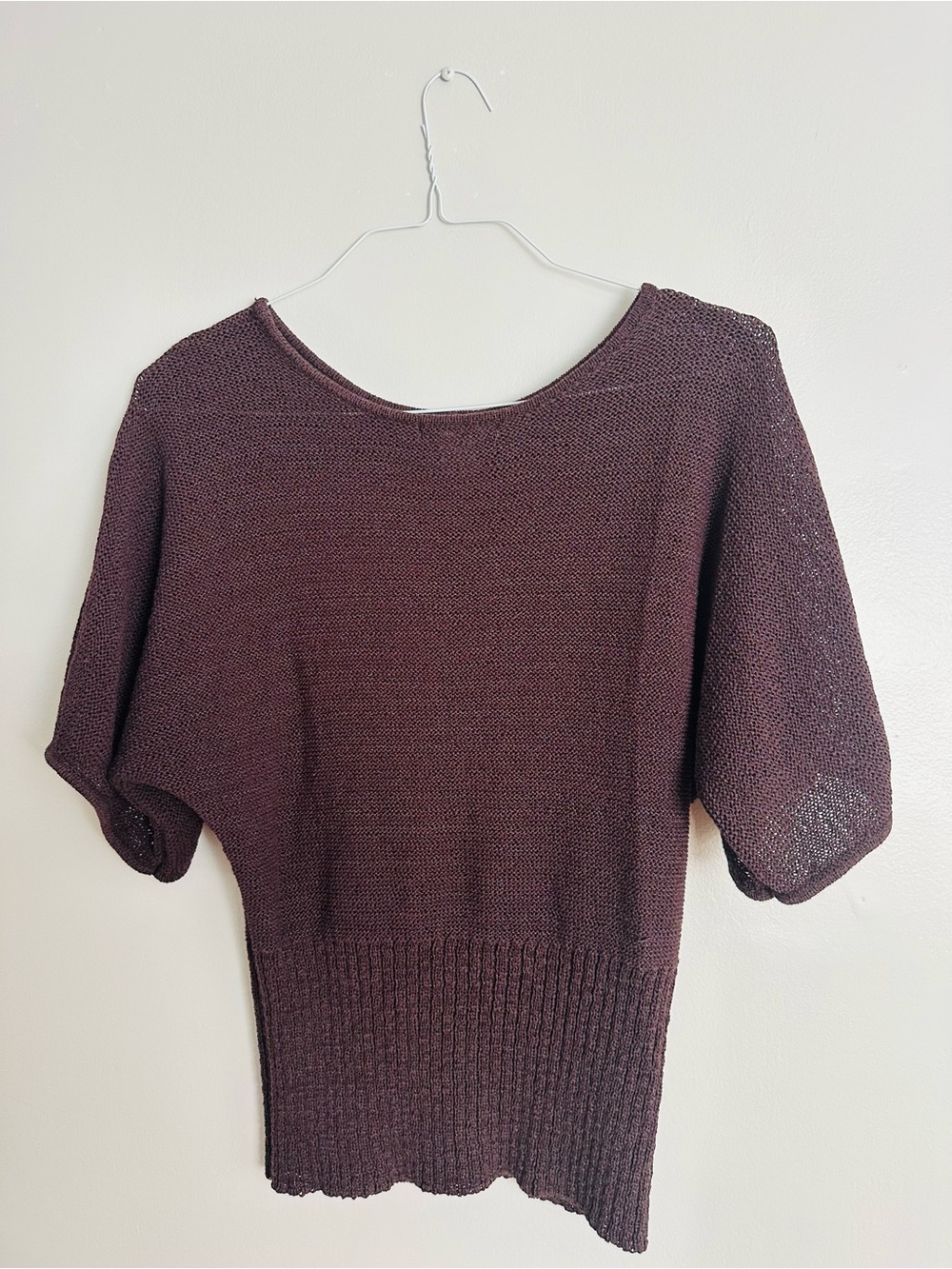 Women's Short-Sleeve Knit Sweater